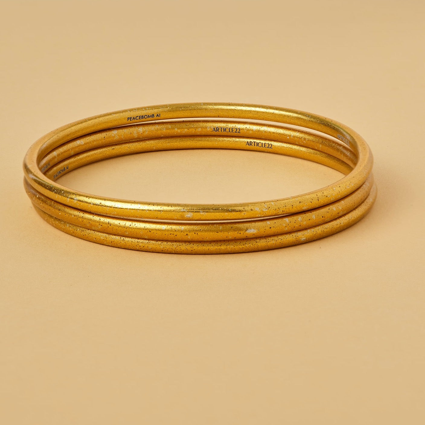 Gold Circle Skinny Bracelet