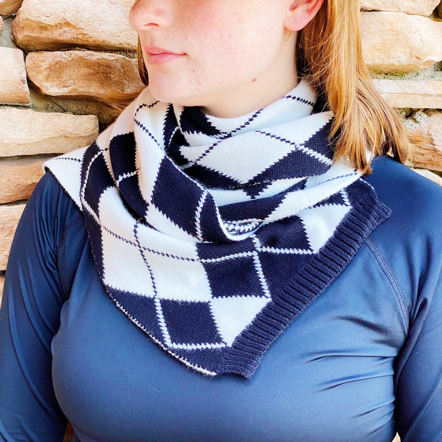 Our Gal Patterned Knit Scarf