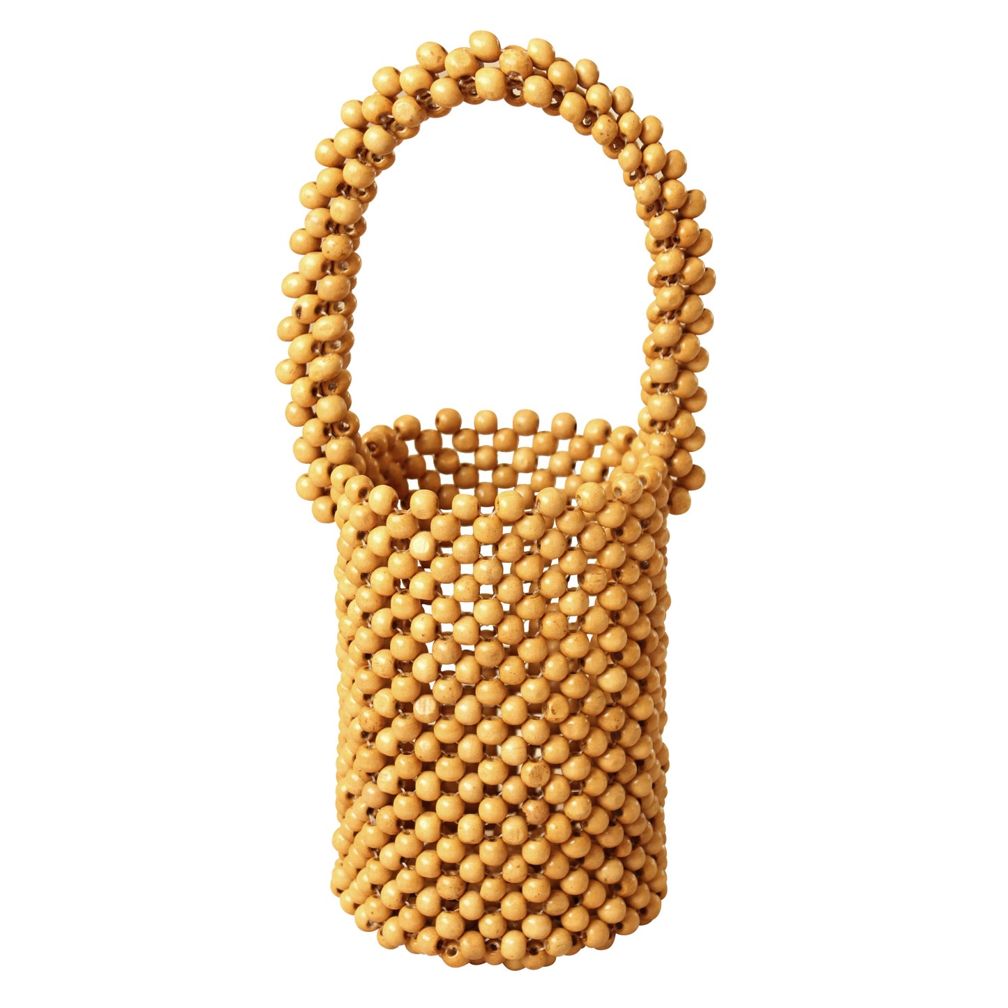 Alila Wooden Beads Bucket Bag