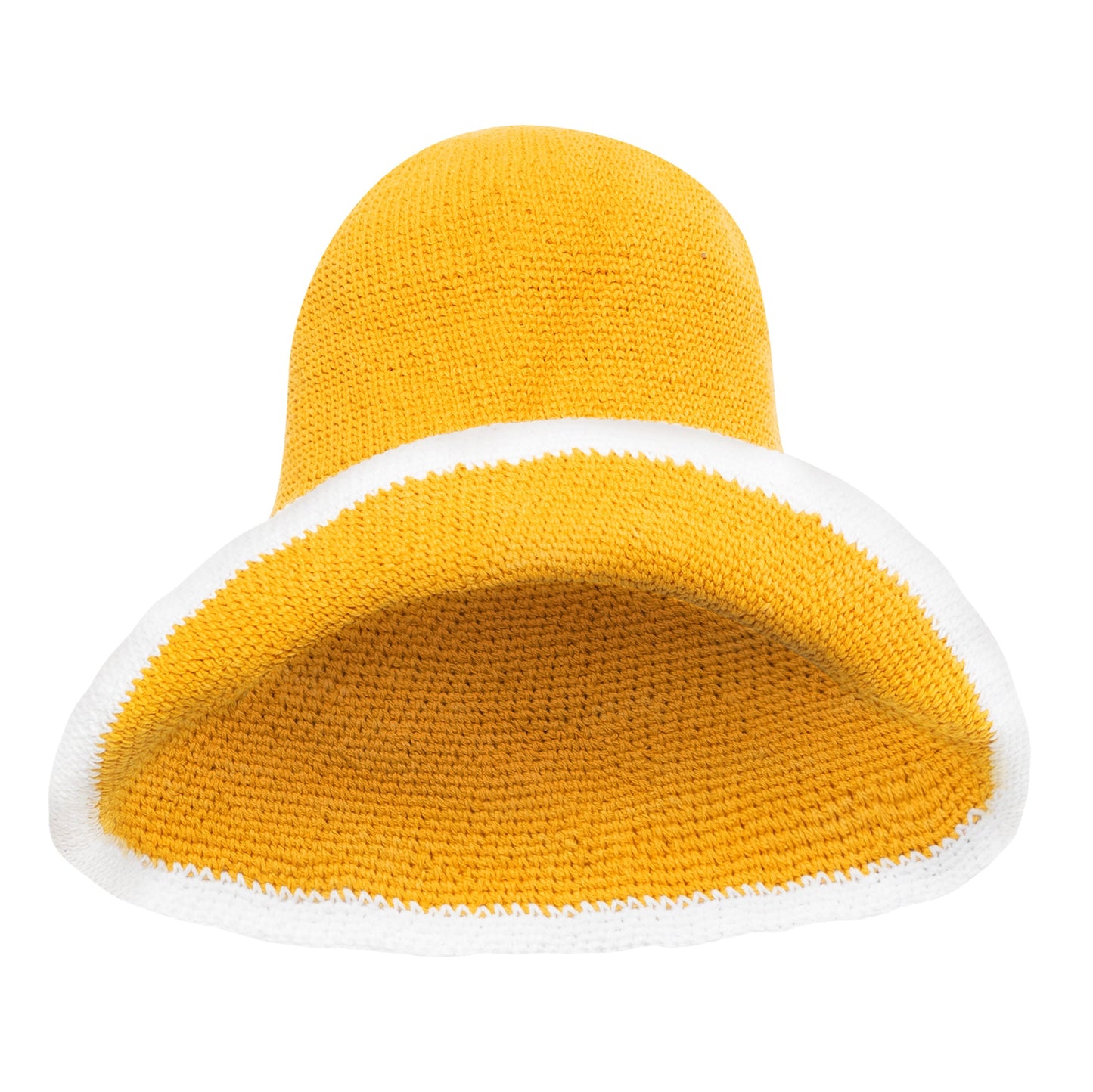 Bloom Crochet Sun Hat In Canary Yellow