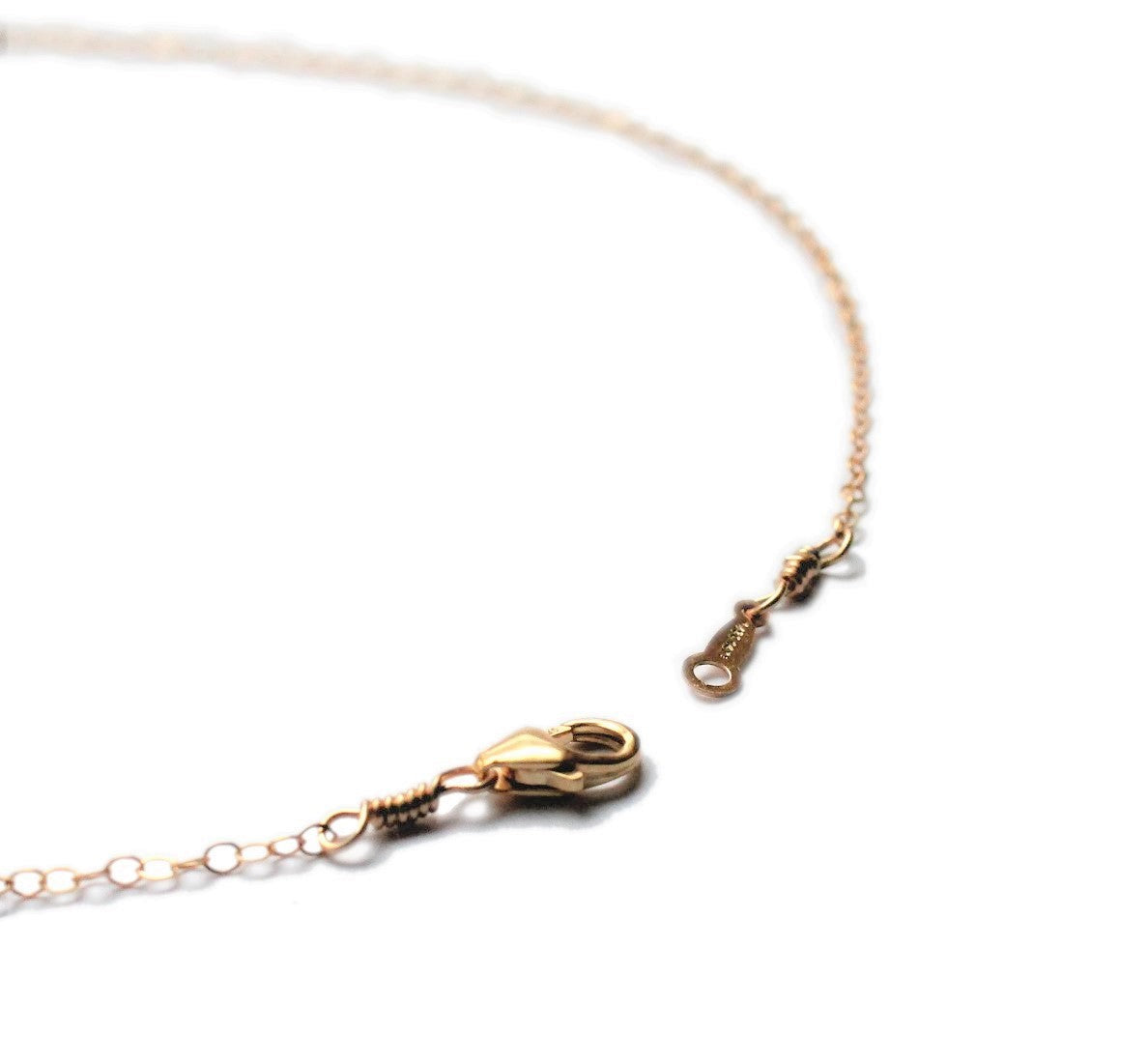 Herkimer Quartz "Diamond" Bar Necklace