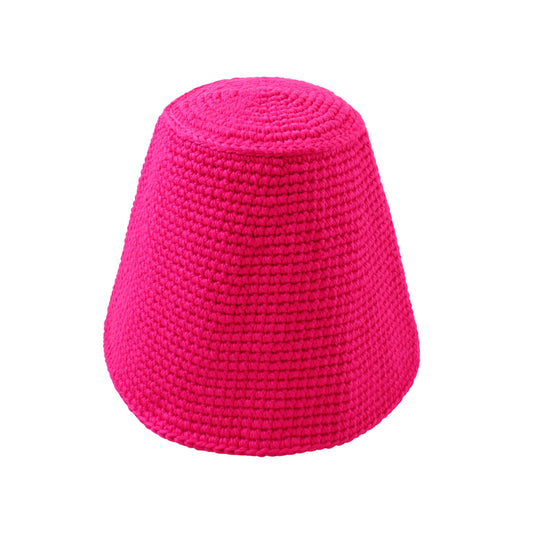 Gani Crochet Hat in Hot Pink