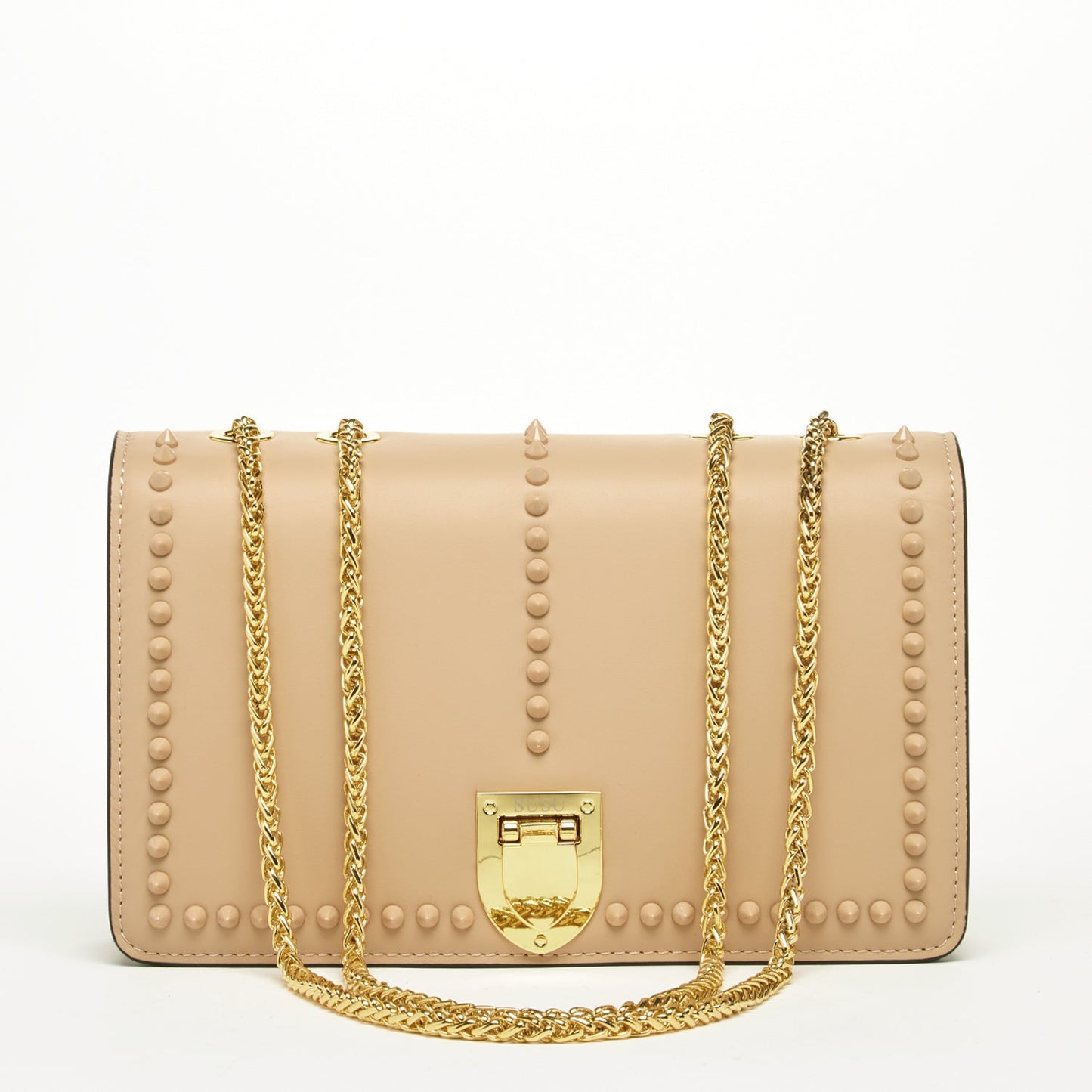 The Josie Leather Purse Beige