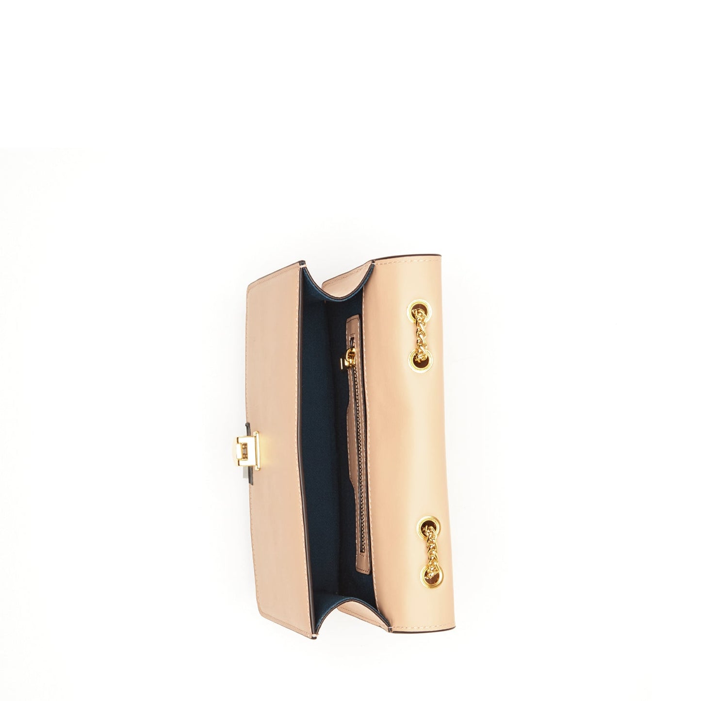 The Josie Leather Purse Beige