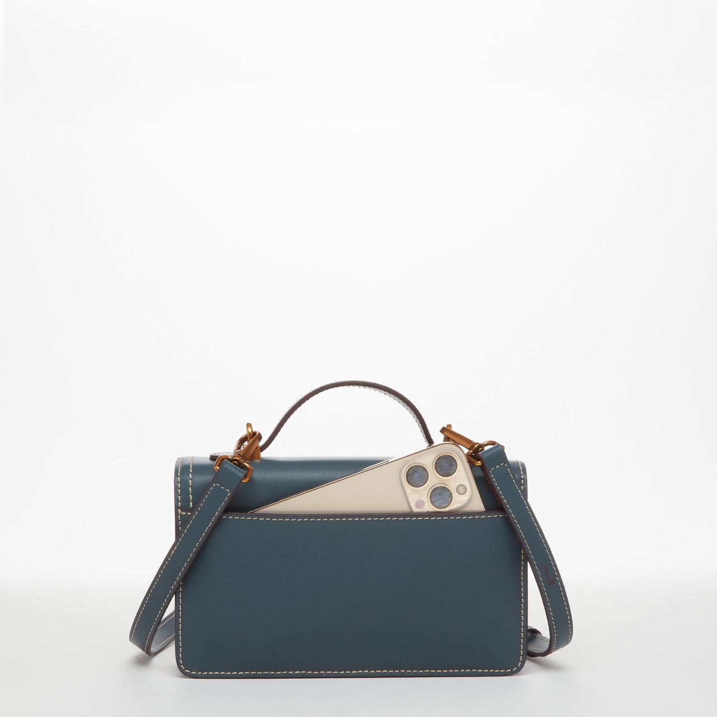 The Jessica Blue Crossbody Purse Leather