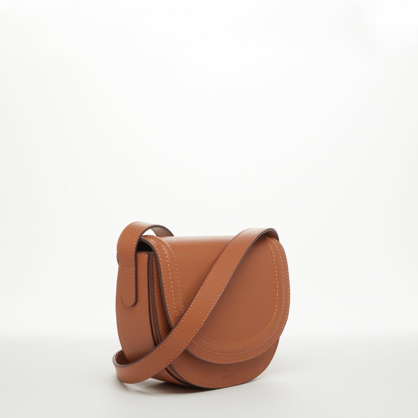 The Sarah Brown Leather Saddle Bag Purse