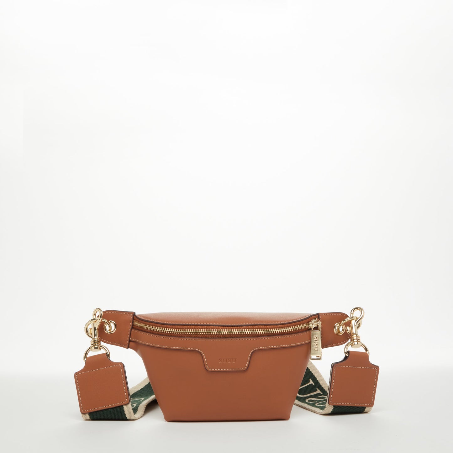 Brown Leather Fanny Pack Crossbody