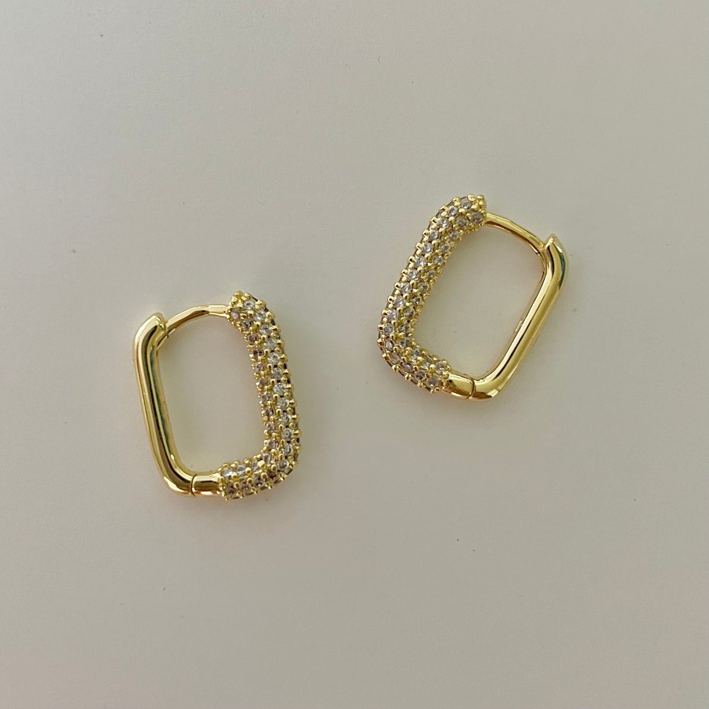 Rectangle Stone Earrings