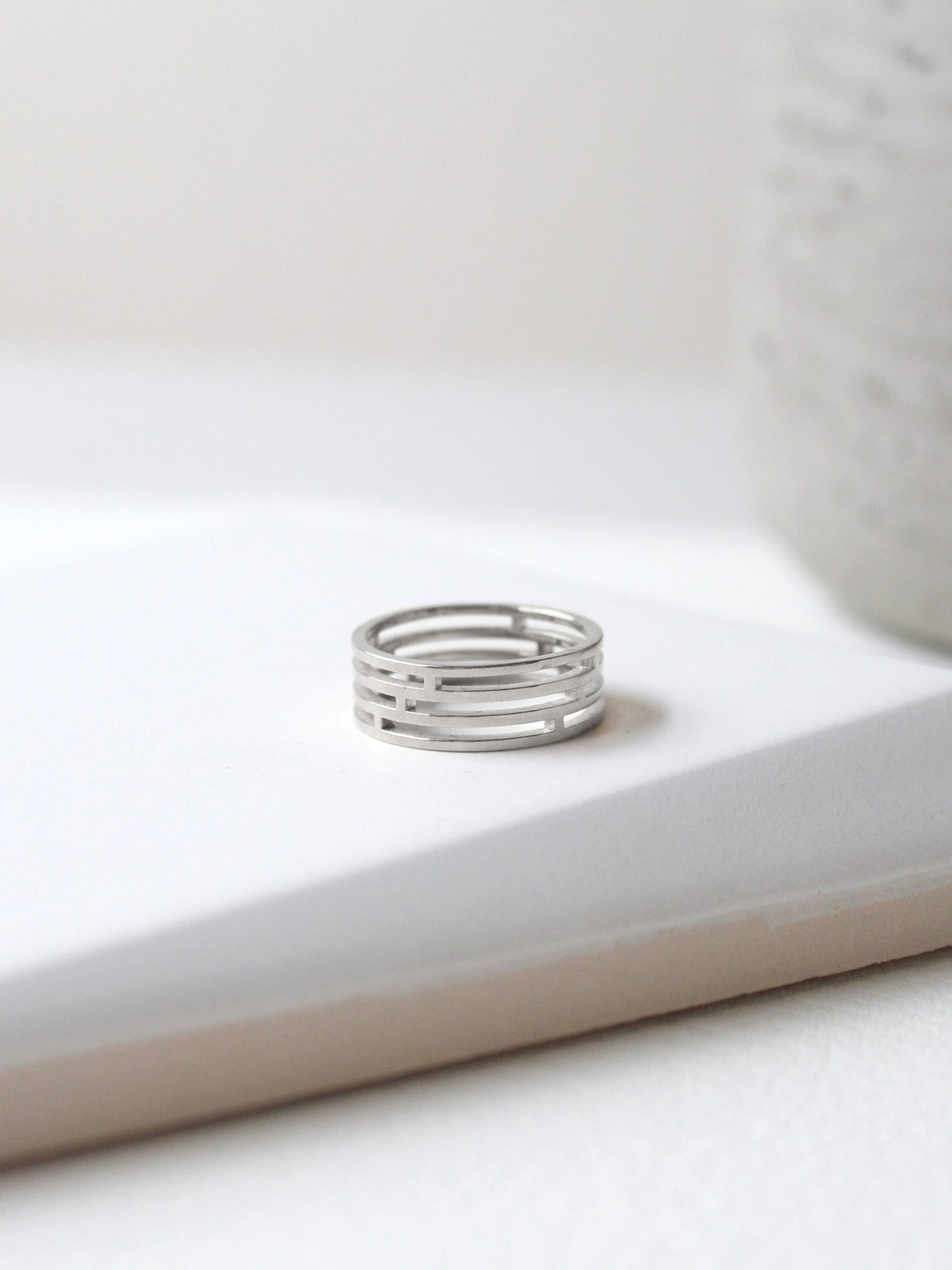 Tile Ring | tile patterned ring